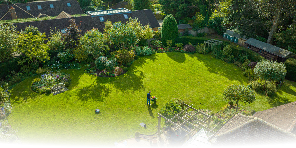 Navimow robot mower on a lawn